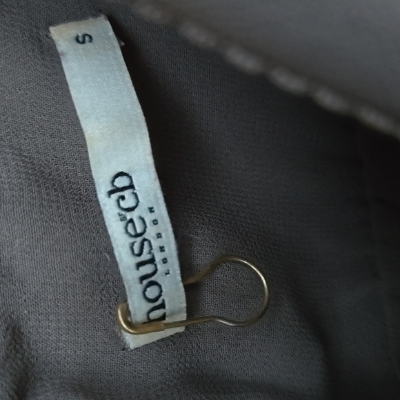 House of CB Blanca Crystal Embellished Midi Dress in Smoke Size S - Picture 4 of 6